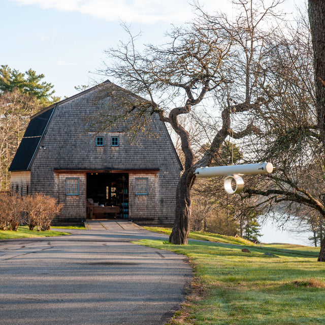 J Schatz at Powder Hill Farm in Boothbay Harbor, Maine