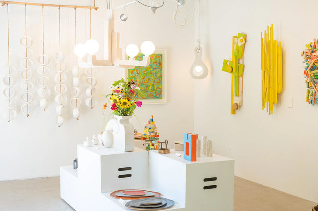 Surface, 2026, ceramic and wood exhibition by Jim Schatz and Peter Souza Jr. at Take Me Home, Detroit