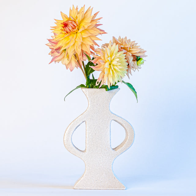 Circular Cut Out Vessels in White