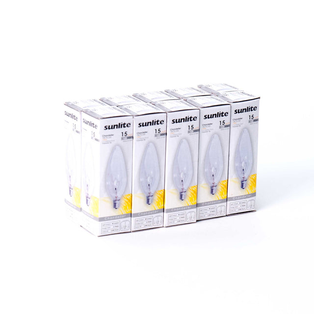 J Schatz Ten 15-Watt Candelabra Bulbs - U.S. for Star Egg Nightlights