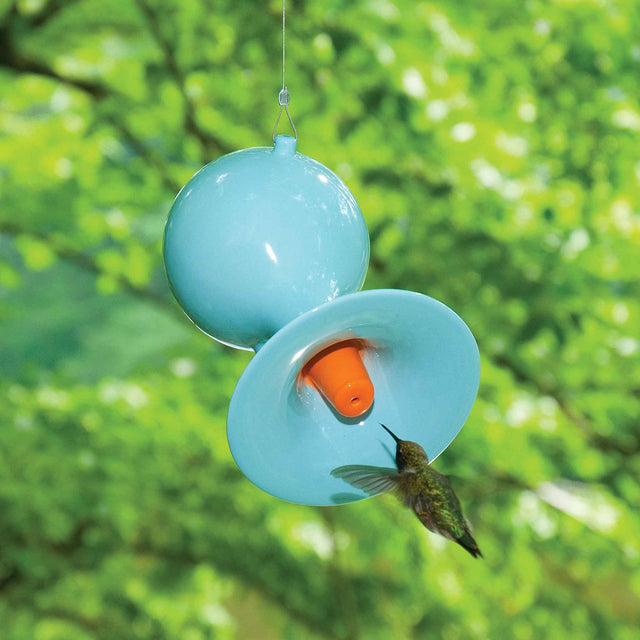 J Schatz Hummingbird Feeder in Custom Color Light Aqua