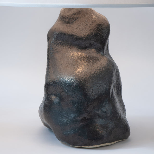 Metallic Black Amorphous Lamp Pair Lamp 1 Detail 2