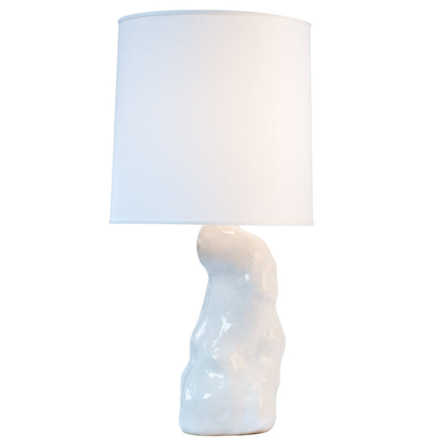White Amorphous Lamp Pair Detail 3 Lamp 1