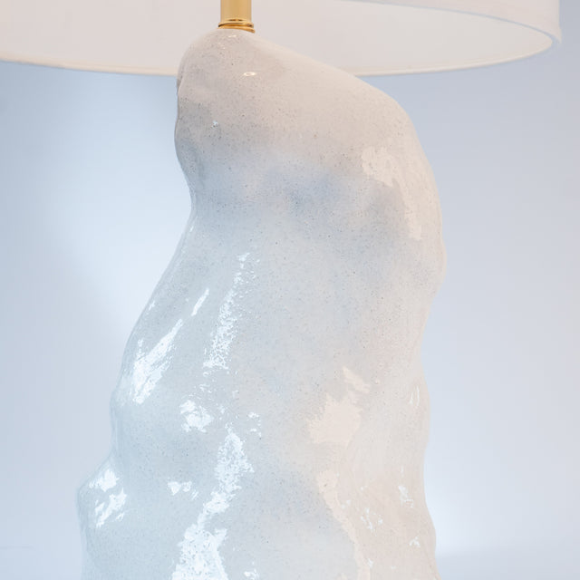White Amorphous Lamp Pair Detail 2 Lamp 1