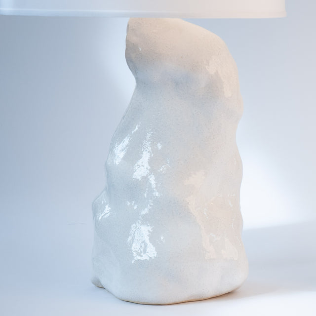 White Amorphous Lamp Pair Detail 1 Lamp 1