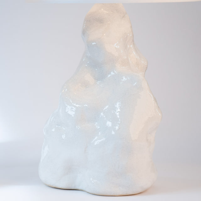 White Amorphous Lamp Pair Detail 2 Lamp 1