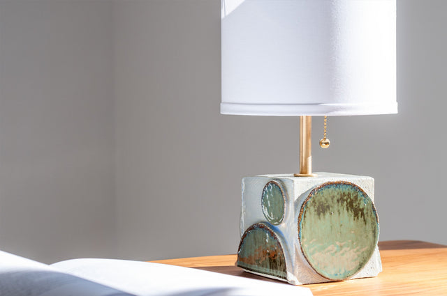 One-of-a-kind ceramic lighting by J Schatz — sculptural lamps, pendants, and illuminated forms.