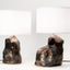 Metallic Black Amorphous Lamp Pair