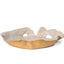 White-glaze interior ceramic bowl, J Schatz