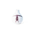 Brown oxide transfer of a handstand with legs split wide on porcelain Gestures bud vase, J Schatz.