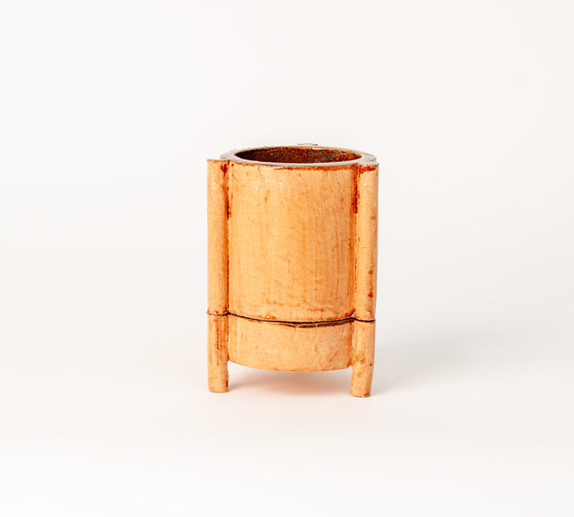 Rustic glaze ceramic planter, J Schatz
