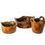 Rustic Container 3 by Jim Schatz shown with Rustic Containers 2 and 4 from the 2026 Degenerate Collection