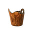 Rustic Container 3 by Jim Schatz — alternate view showing the fissured surface and earthen orange pooling into rust