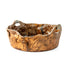 Rustic Container 4 by Jim Schatz — wide hand-built vessel with looped handles and a fissured terracotta surface, rust deepening over earthen orange