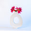 Circular Cut Out Vessels in White