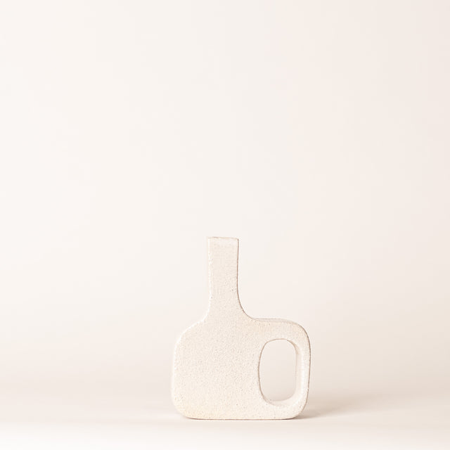 Rectangular Cut Out Vessels in White