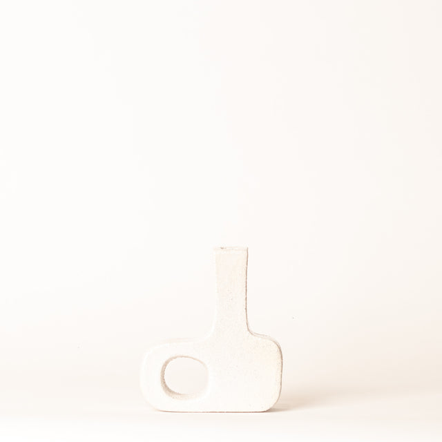 Rectangular Cut Out Vessels in White