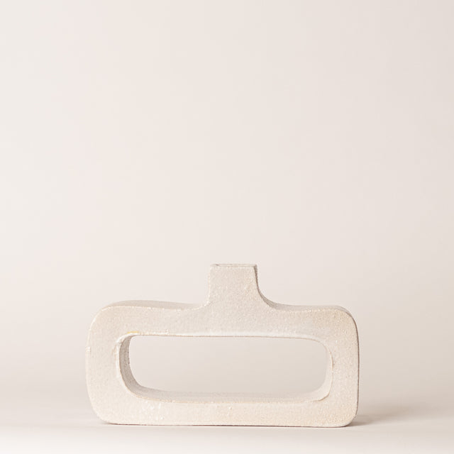 Rectangular Cut Out Vessels in White