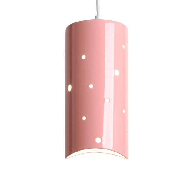 J Schatz Pink Cilindro Pendants