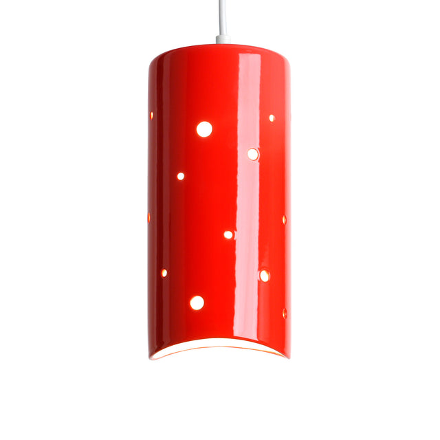 J Schatz Red Hot Cilindro Pendant