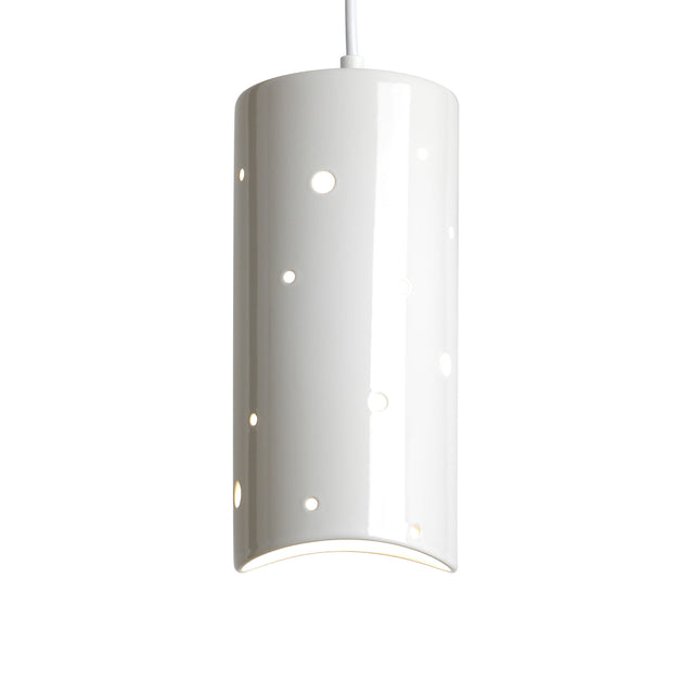 J Schatz Bright White Cilindro Pendant