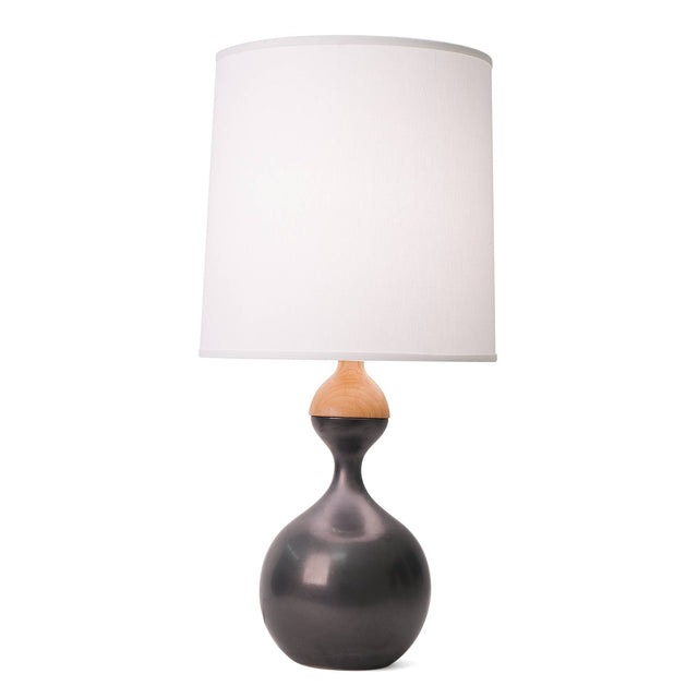 J Schatz Large Metallic Black Kuni Juu Table Lamp